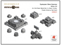 Dystopian Wars Scenery Miltary Set