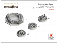 Dystopian Wars Scenery Modular Weapons Platform