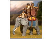 Elephant with Tower, Mahout, 2 Archers and Shield