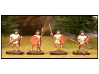 Warriors 1. Advancing, with Javelin and Round Shield
