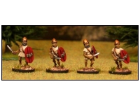 Warriors 3. With Sword, Helmet and Oval Shield