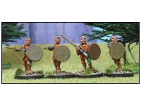 Libyan Skirmishers. Tunic, Javelin, Round Shield
