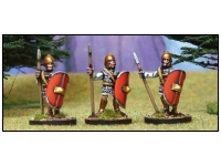 Veteran Libyan Spearmen 1. Standing, Roman Equipment: Chainmail, Oval Shield