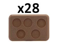 Medium Bases: 5 Holes