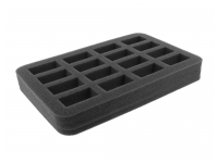 35 mm Half-Size Foam Tray, 16 Cut-Outs, with Bottom