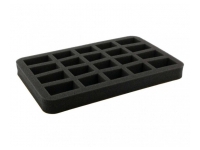 35 mm Half-Size Foam Tray, 20 Conical Cut-Outs, with Bottom