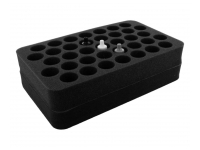 70 mm Half-Size Foam Tray, 37 Round Cut-Outs, with Bottom