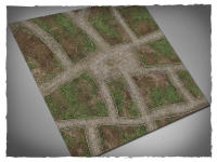 Deep-Cut Studio Gaming Mat: Cobblestone Streets Theme 4' x 4' (122 x 122 cm)