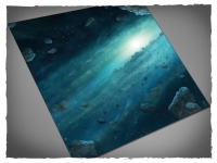 Deep-Cut Studio Gaming Mat: Asteroid Field Theme 3' x 3' (91,5 x 91,5 cm)