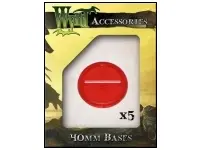 Red Translucent Bases - 40mm (5 pack)