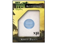 Blue Translucent Bases - 30mm (10 pack)