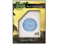 Blue Translucent Bases - 40mm (5 pack)