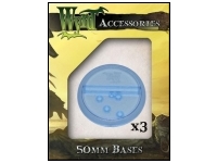 Blue Translucent Bases - 50mm (3 pack)