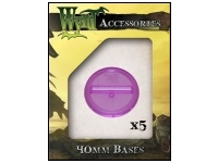 Purple Translucent Bases - 40mm (5 pack)