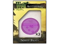 Purple Translucent Bases - 50mm (3 pack)