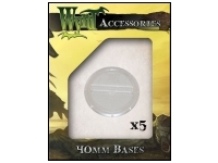 Clear Bases - 40mm (5 pack)