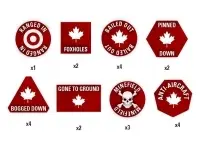 Team Yankee Canadian Token Set