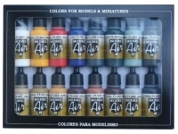 Vallejo Model Air Paint set: Basic Color (16 frger)