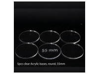 Acrylic Base - Round 55mm (5 Pcs)