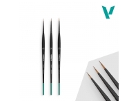 Vallejo Brushes: Synthetic - Detail Series Definition Set Size 4/0 - 3/0 - 2/0