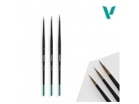 Vallejo Brushes: Natural Hair - Pro Modeler Series Design Set Size 0 - 1 - 2