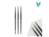 Vallejo Brushes: Natural Hair - Pro Modeler Series Design Set Size 0 - 1 - 2