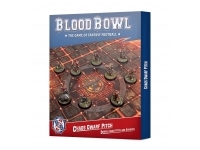 Blood Bowl Chaos Dwarf Pitch: Double-sided Pitch and Dugouts