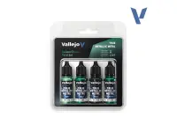 Vallejo: True Metallic Metal - Dusken Green Paint Set