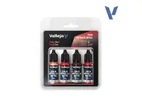 Vallejo: True Metallic Metal - Ruby Red Paint Set