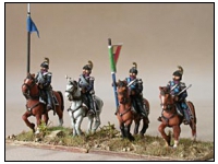 Mirliton Line Cavalry in Campaign Dress Command Group