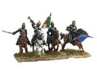 Mirliton Command Group of Lancers in Campaign Dress