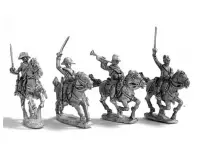 Mirliton Carabineers in Campaign Uniform Command Group